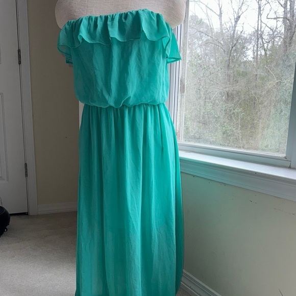 Maxi Dress in Teal - Picture 1 of 4